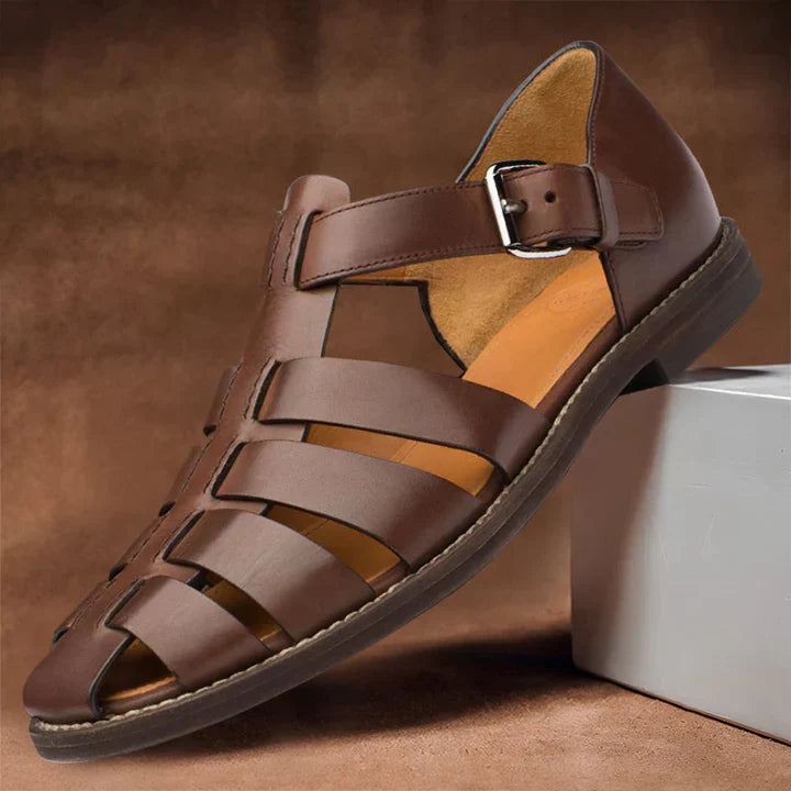 Classic Men's Leather Sandals for Style and Comfort