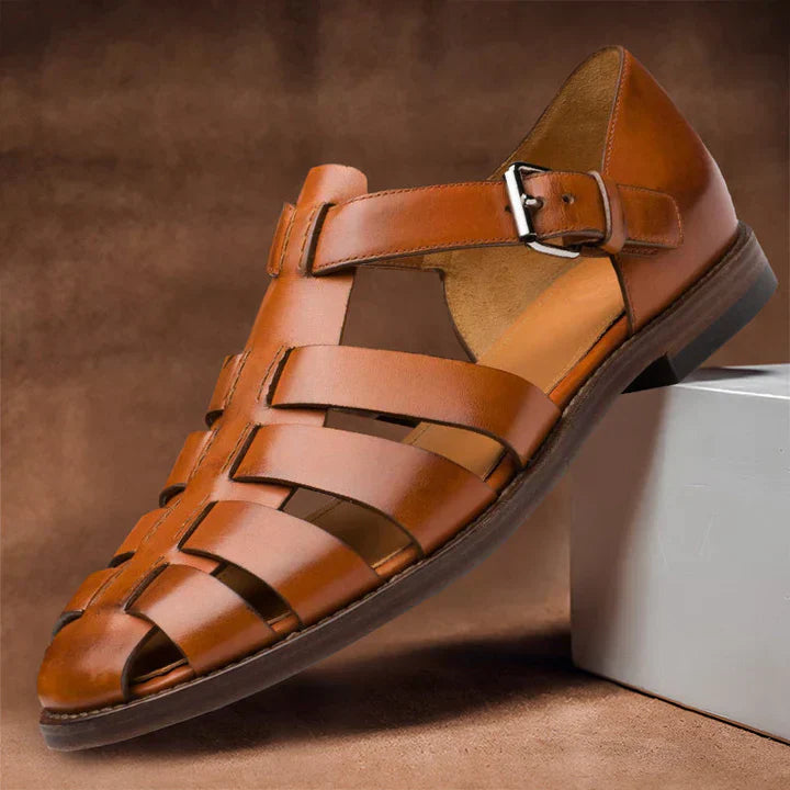 Classic Men's Leather Sandals for Style and Comfort