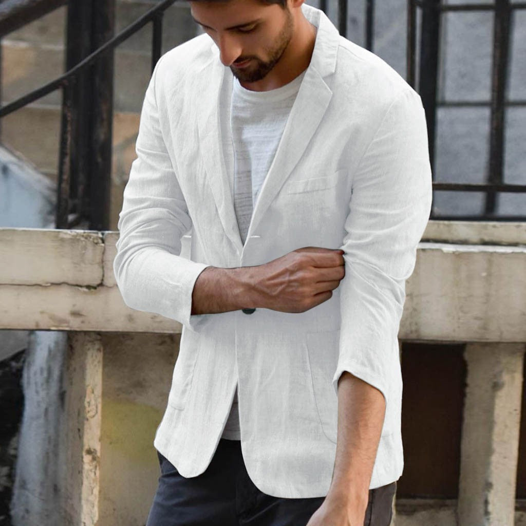 Leinen Sommer Jacke Business