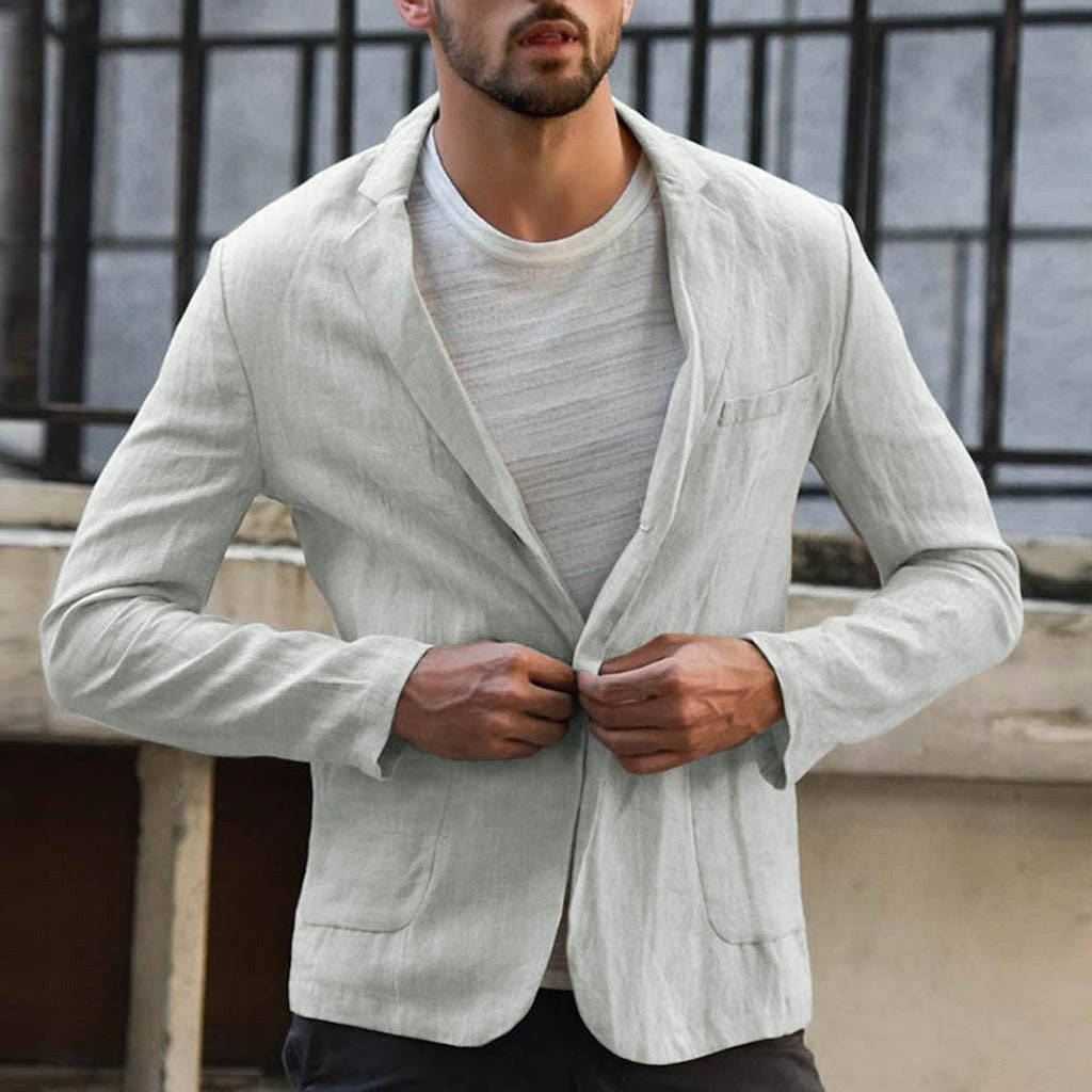 Leinen Sommer Jacke Business