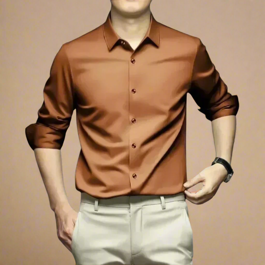 Arno Shirt | Men's Luxury Business Casual Silk Shirt