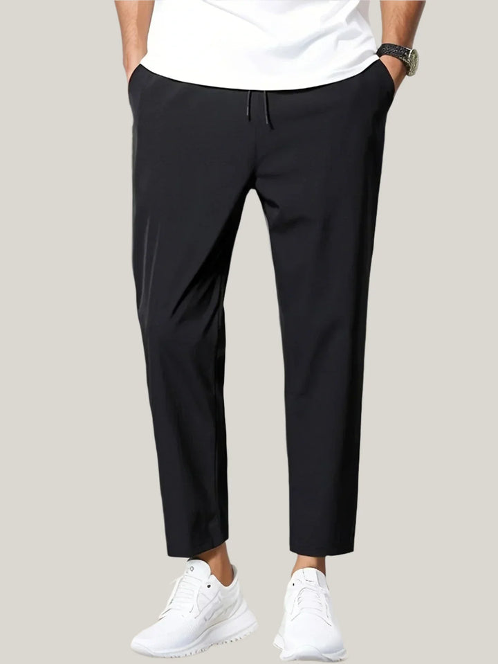 Marcello Casual Trousers | Premium Stretch Smart Trousers with Drawstring for Men
