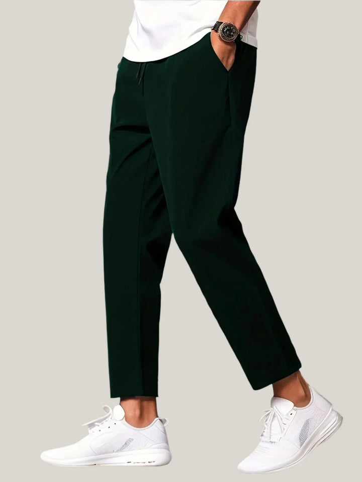 Marcello Casual Trousers | Premium Stretch Smart Trousers with Drawstring for Men