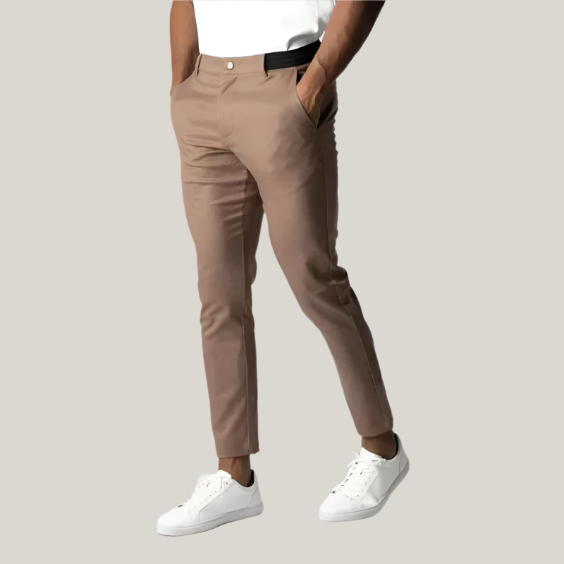 Marco Chinos | Premium Stretch Slim Fit Twill Trousers for Men