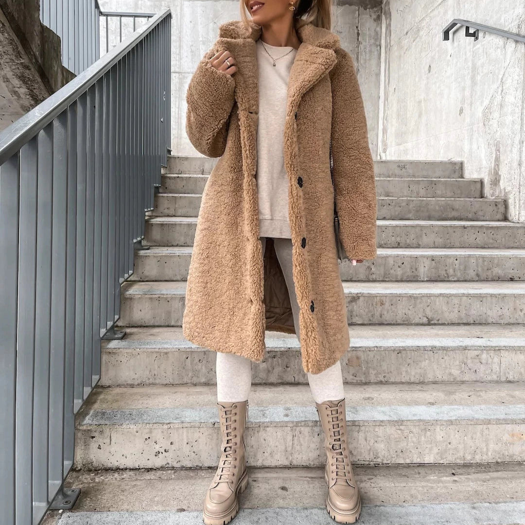 Luxurious Teddy Fleece Winter Coat for Women - Ultimate Warmth & Style