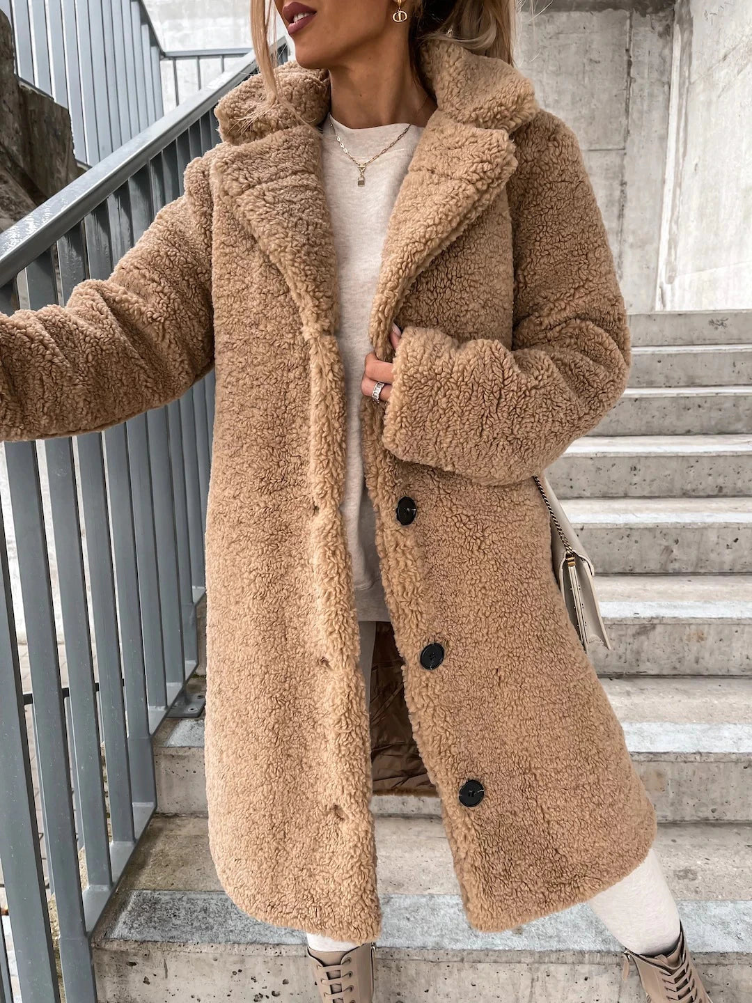 Luxurious Teddy Fleece Winter Coat for Women - Ultimate Warmth & Style