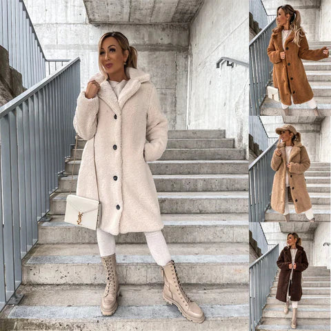 Luxurious Teddy Fleece Winter Coat for Women - Ultimate Warmth & Style