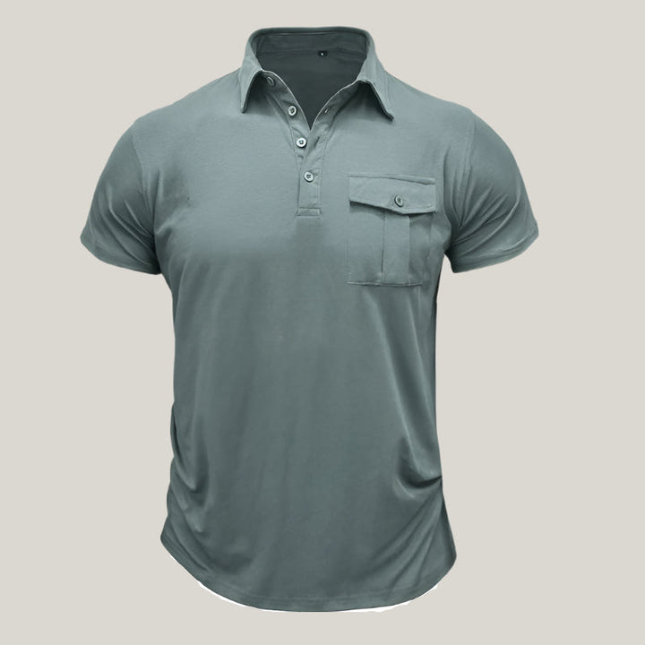 Mario Polo Shirt | Modern Summer Polo with Chest Pocket for Men