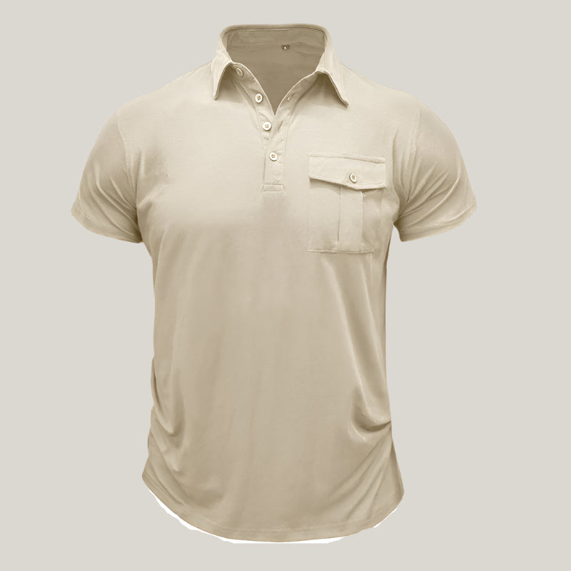 Mario Polo Shirt | Modern Summer Polo with Chest Pocket for Men