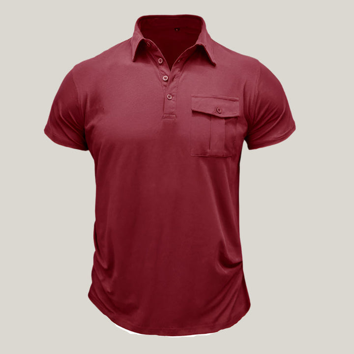 Mario Polo Shirt | Modern Summer Polo with Chest Pocket for Men
