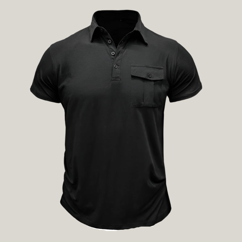 Mario Polo Shirt | Modern Summer Polo with Chest Pocket for Men