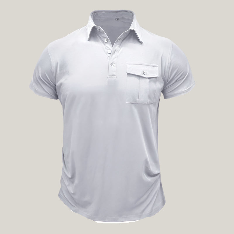 Mario Polo Shirt | Modern Summer Polo with Chest Pocket for Men