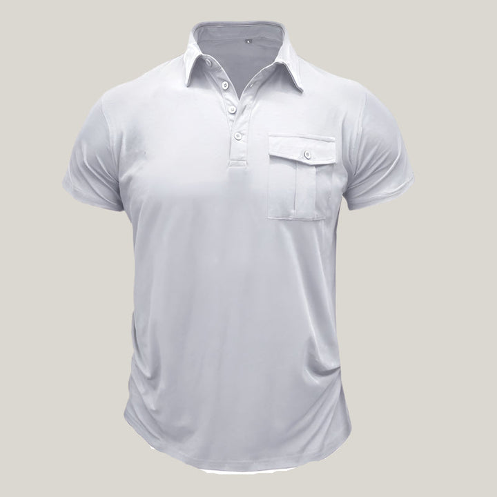 Mario Polo Shirt | Modern Summer Polo with Chest Pocket for Men