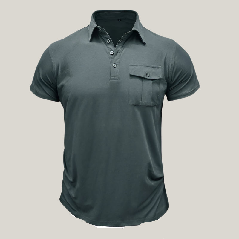 Mario Polo Shirt | Modern Summer Polo with Chest Pocket for Men