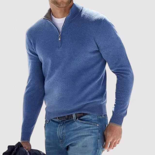 Strictly Men | Men's Knitted Half Zip Jumper