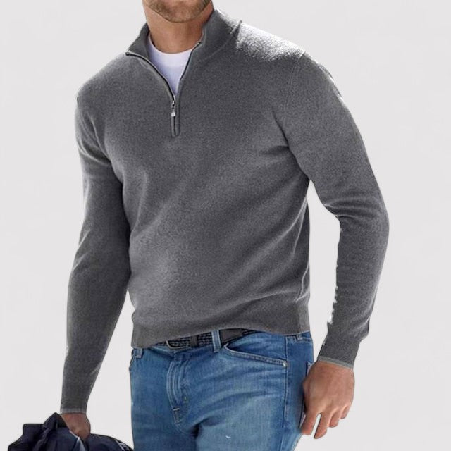 Strictly Men | Men's Knitted Half Zip Jumper