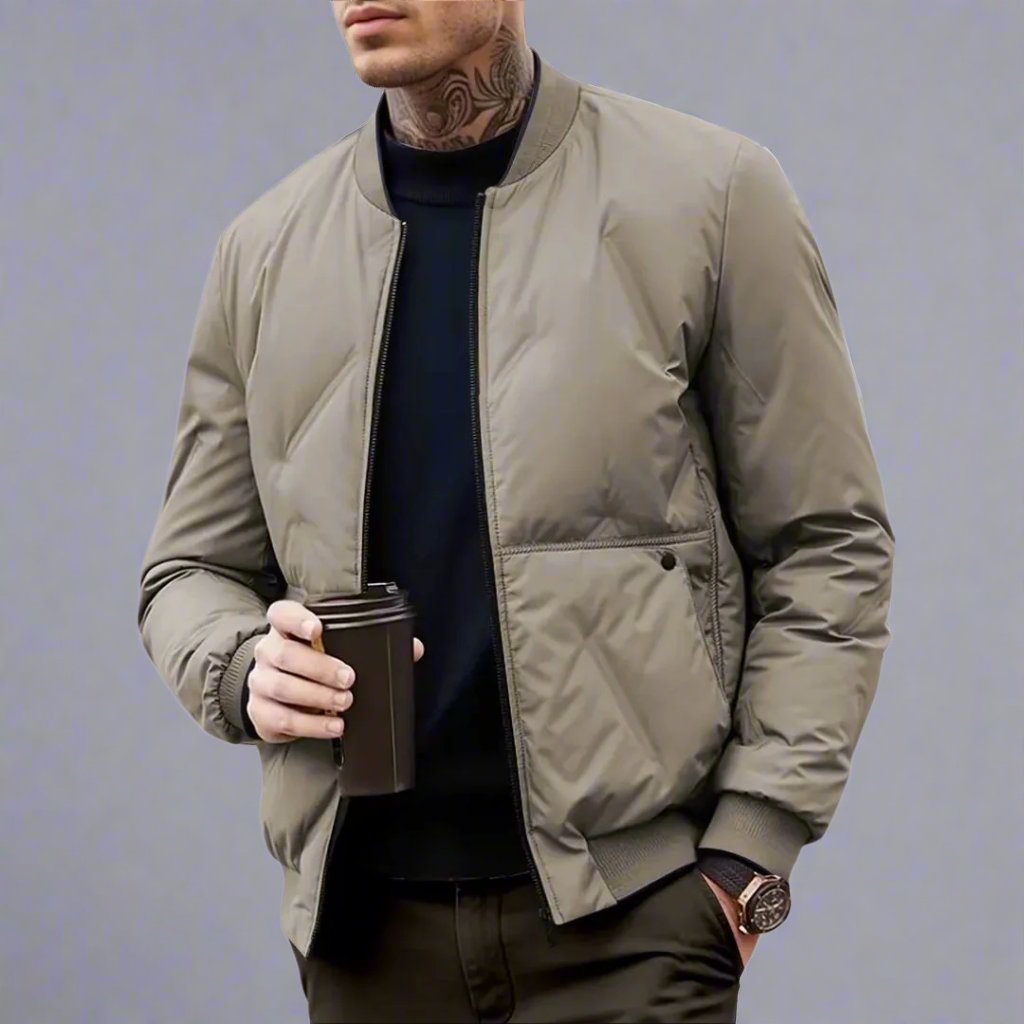 Modern Padded Bomber Jacket