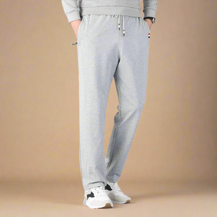 Men's Modern Wide Leg Sweatpants with Relaxed Regular Fit for Comfort