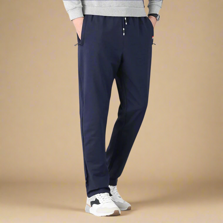 Men's Modern Wide Leg Sweatpants with Relaxed Regular Fit for Comfort