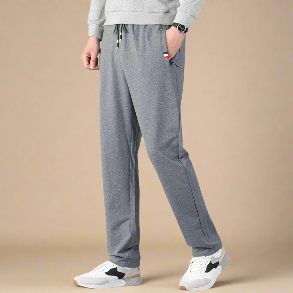 Men's Modern Wide Leg Sweatpants with Relaxed Regular Fit for Comfort