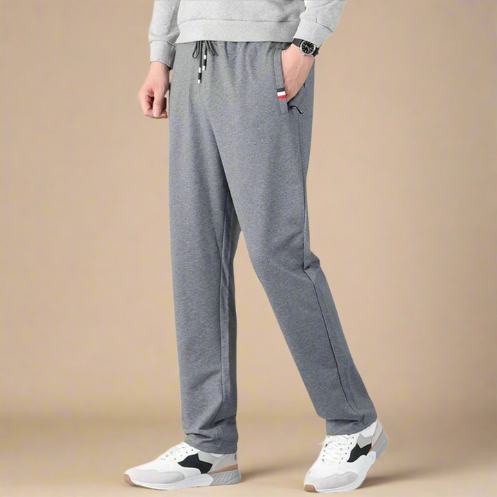 Men's Modern Wide Leg Sweatpants with Relaxed Regular Fit for Comfort