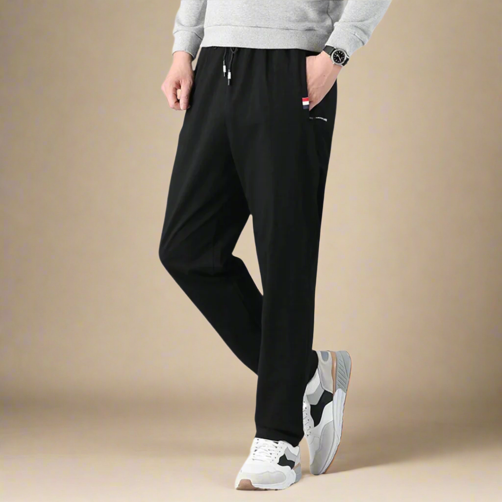 Men's Modern Wide Leg Sweatpants with Relaxed Regular Fit for Comfort