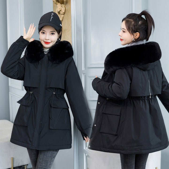 Emma Parka: The Ultimate Long Padded Winter Coat with Fur Collar for Women - Stay Warm in Style