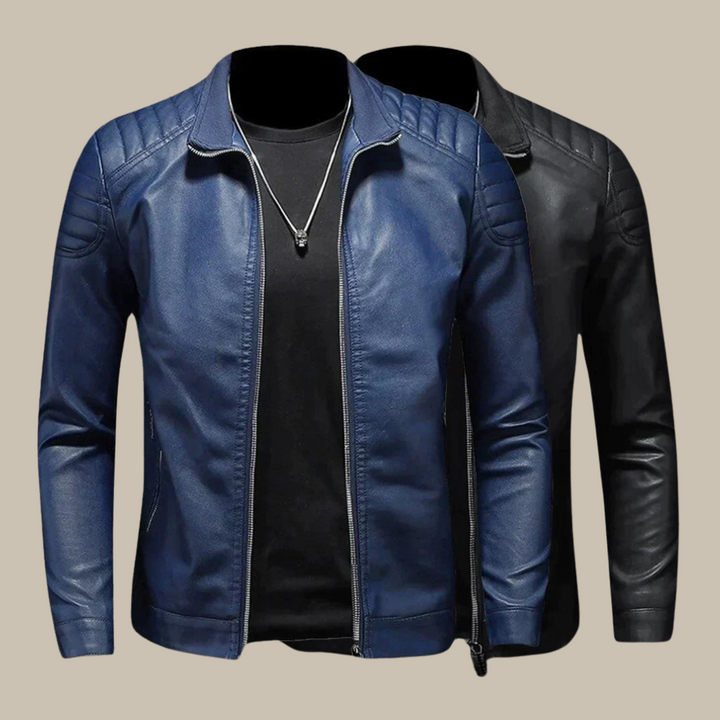 Men's Leather Jackets - Premium PU Leather Biker Jacket