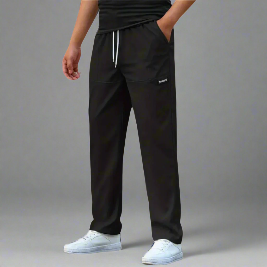 Men's Casual Loose Fit Elastic Stretch Joggers with Comfortable Relaxed Design