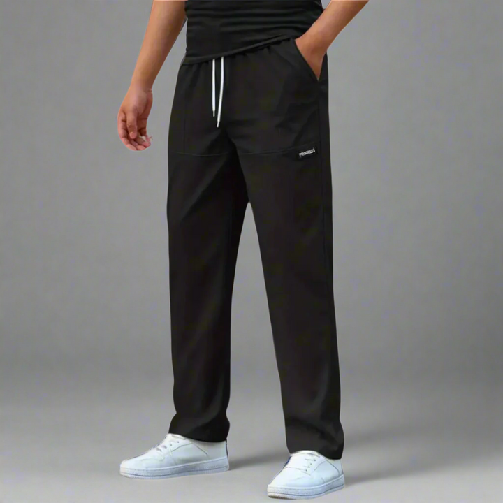 Men's Casual Loose Fit Elastic Stretch Joggers with Comfortable Relaxed Design
