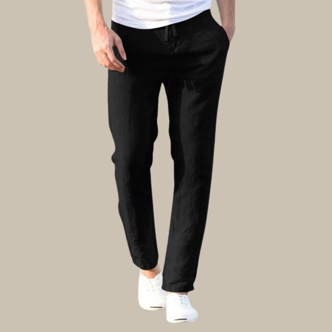 Dan Pants | Casual loose-fitting linen-look trousers for men