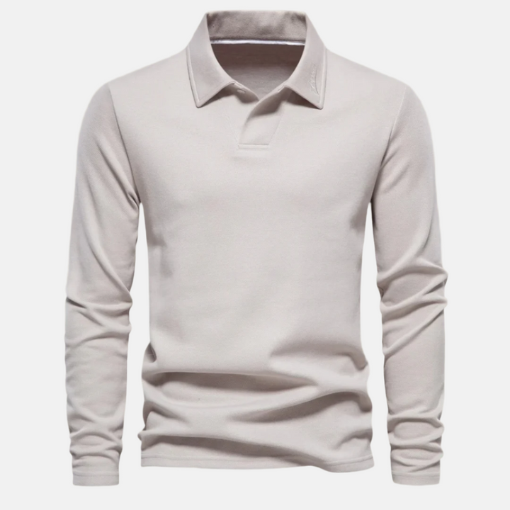 Gents Premium Polo | Stylish basic polo shirt with long sleeves for men