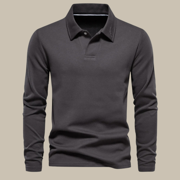 Gents Premium Polo | Stylish basic polo shirt with long sleeves for men