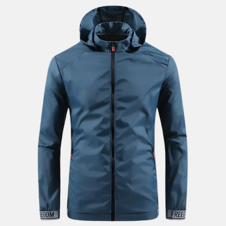 Men's Lightweight Mid-Season Windbreaker Jacket with Breathable Waterproof Design