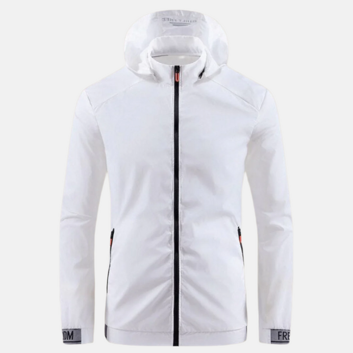 Men's Lightweight Mid-Season Windbreaker Jacket with Breathable Waterproof Design