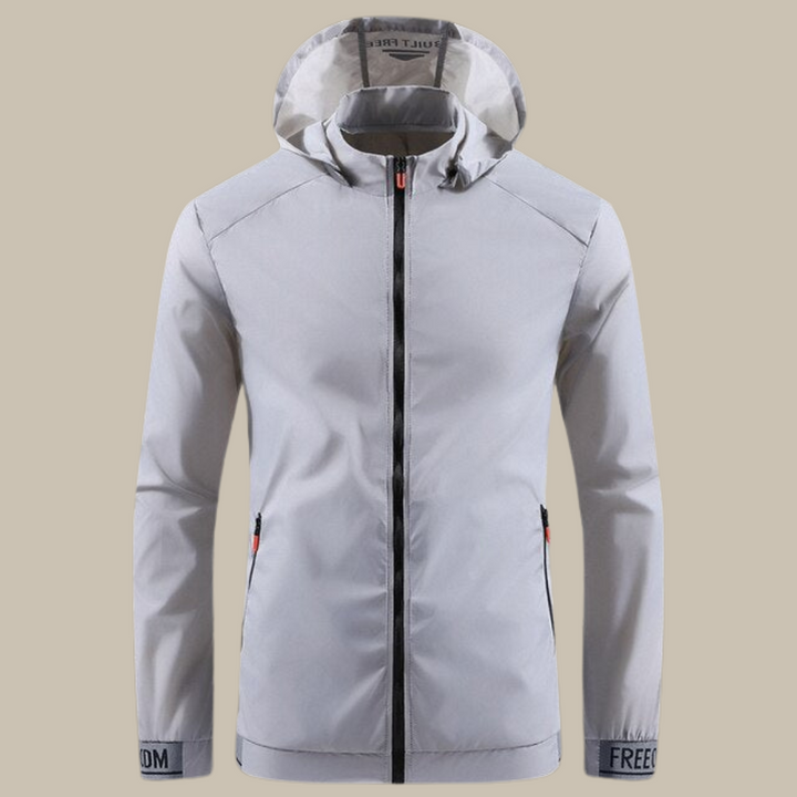 Men's Lightweight Mid-Season Windbreaker Jacket with Breathable Waterproof Design