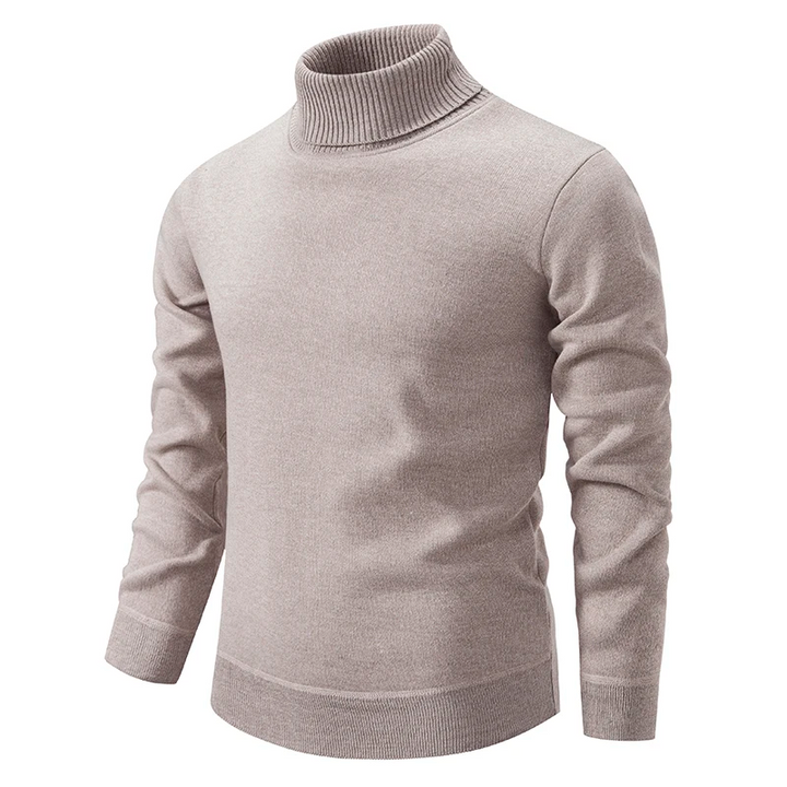 Men’s Cotton Turtleneck Jumper – Premium Knitwear for Autumn