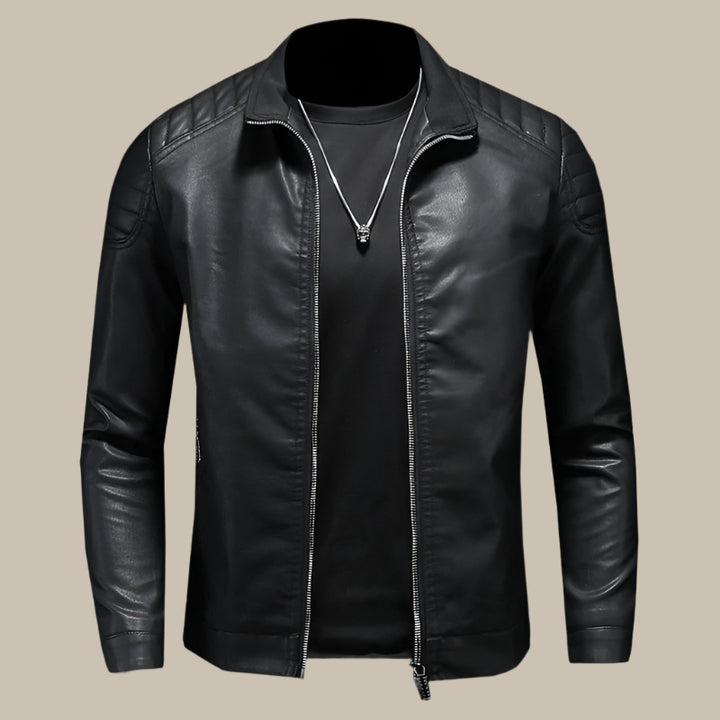Men's Leather Jackets - Premium PU Leather Biker Jacket