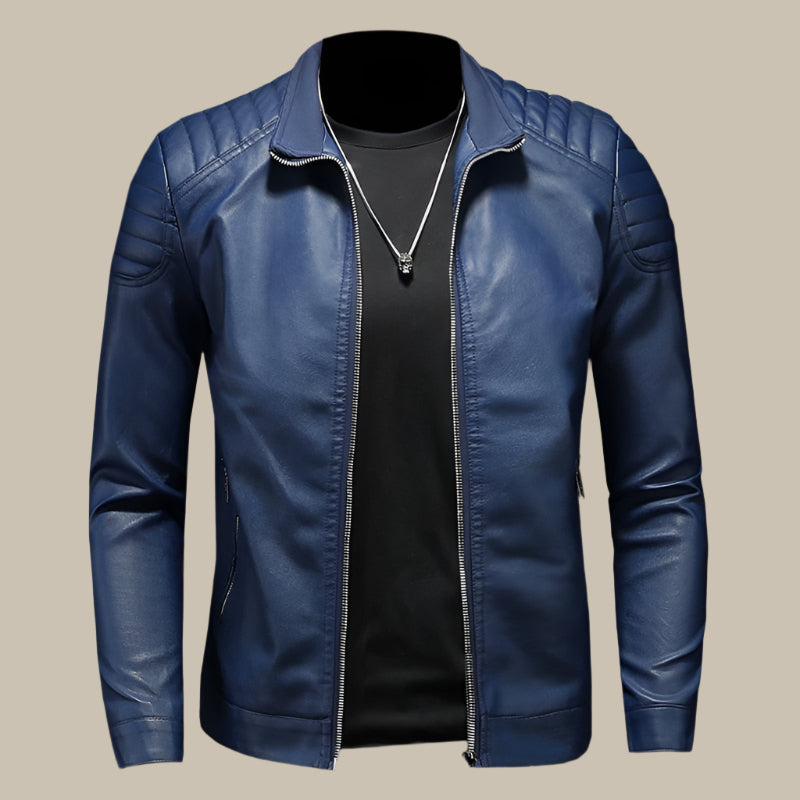 Men's Leather Jackets - Premium PU Leather Biker Jacket