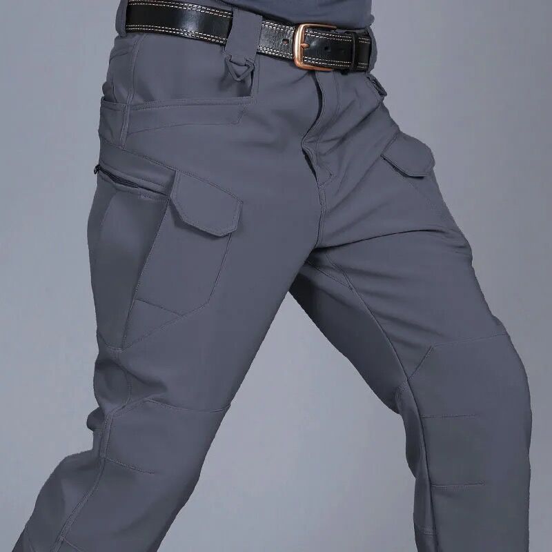 Thermal Cargo Trousers for Men – Waterproof Outdoor Hiking Pants for Cold Weather