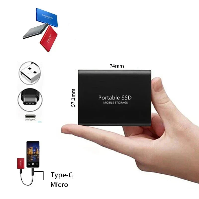 Ultra-Schnelle Portable SSD 128TB: Ihr Mobiler Speicherriese mit USB 3.1 & USB-C