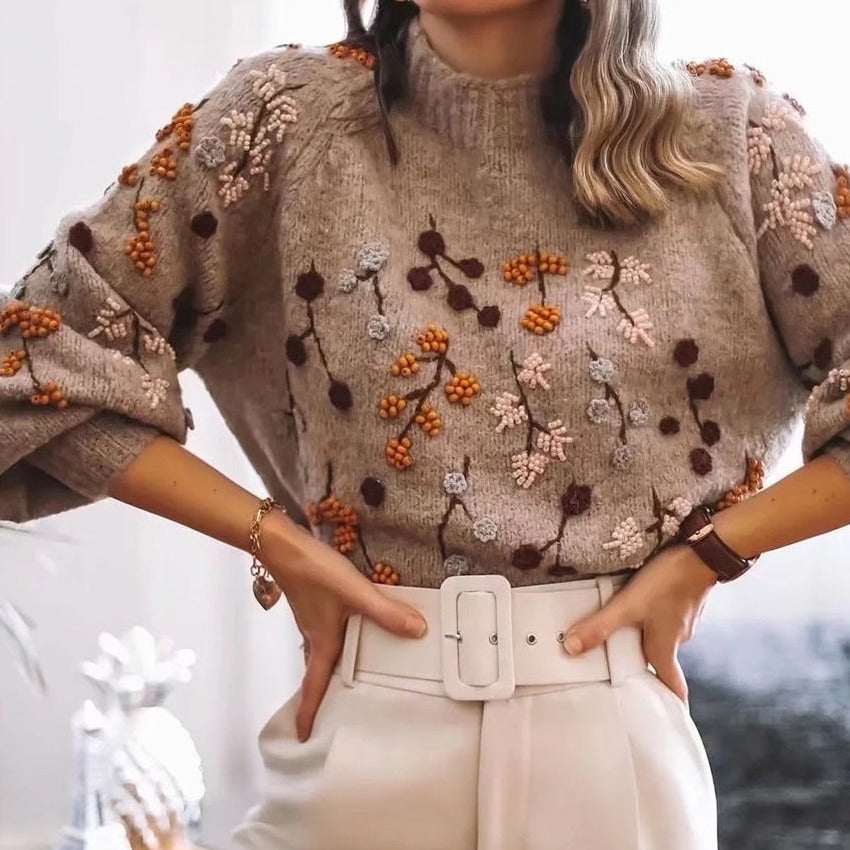 Chic Cozy Knit Pullover for Women - Essential Fall & Winter Wardrobe Staple