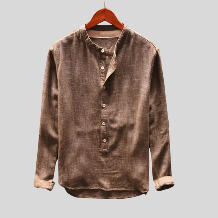 Stylish Collarless Shirt