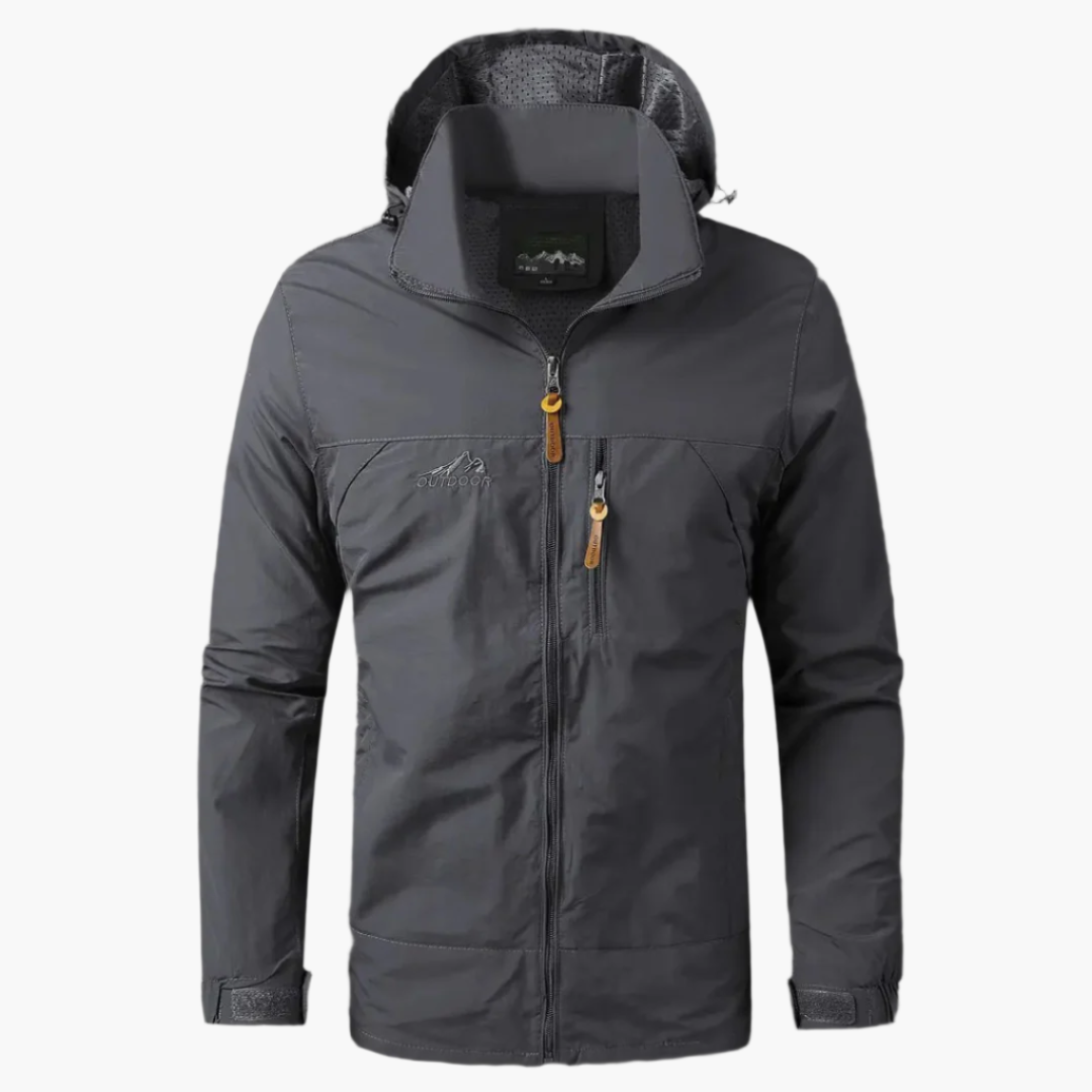Men's Waterproof Windbreaker – Lightweight Rain Jacket for Outdoor Activities & Hiking