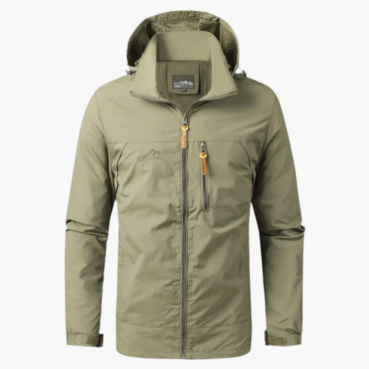 Men's Waterproof Windbreaker – Lightweight Rain Jacket for Outdoor Activities & Hiking