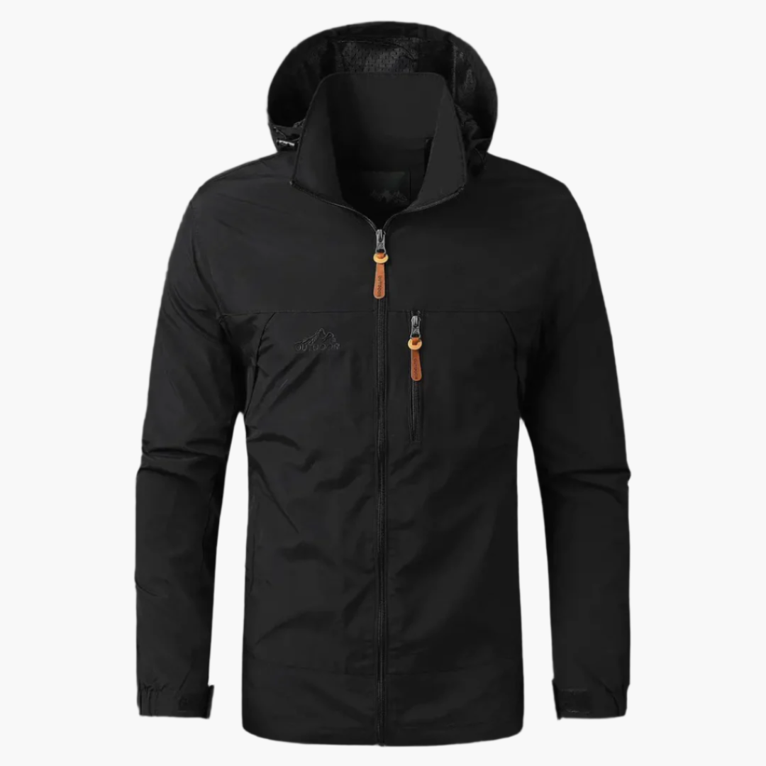 Men's Waterproof Windbreaker – Lightweight Rain Jacket for Outdoor Activities & Hiking