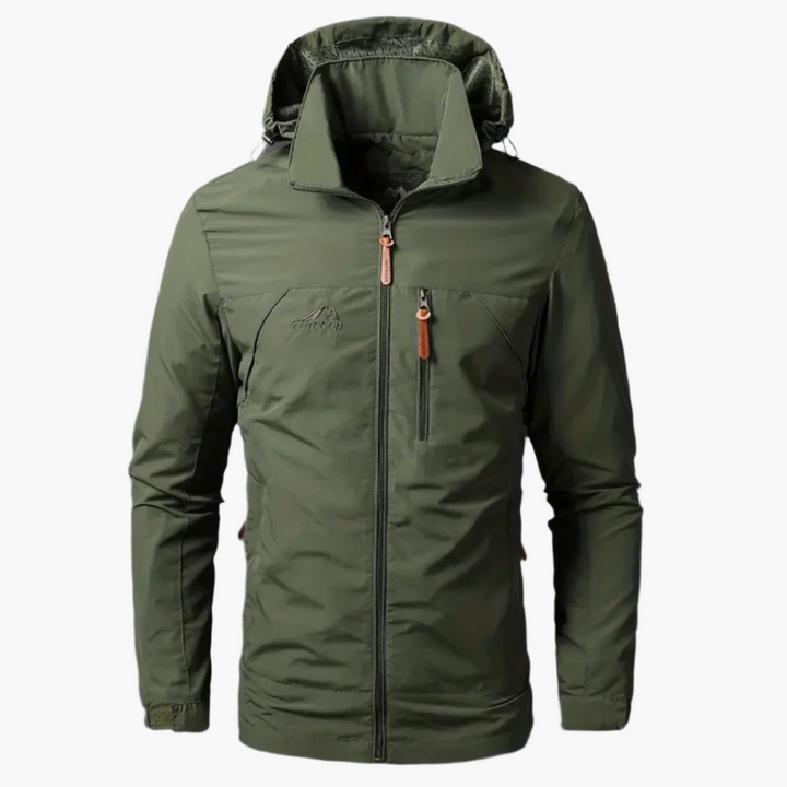 Men's Waterproof Windbreaker – Lightweight Rain Jacket for Outdoor Activities & Hiking