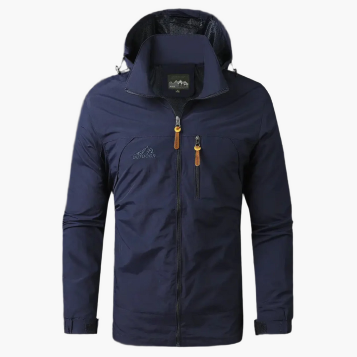 Men's Waterproof Windbreaker – Lightweight Rain Jacket for Outdoor Activities & Hiking