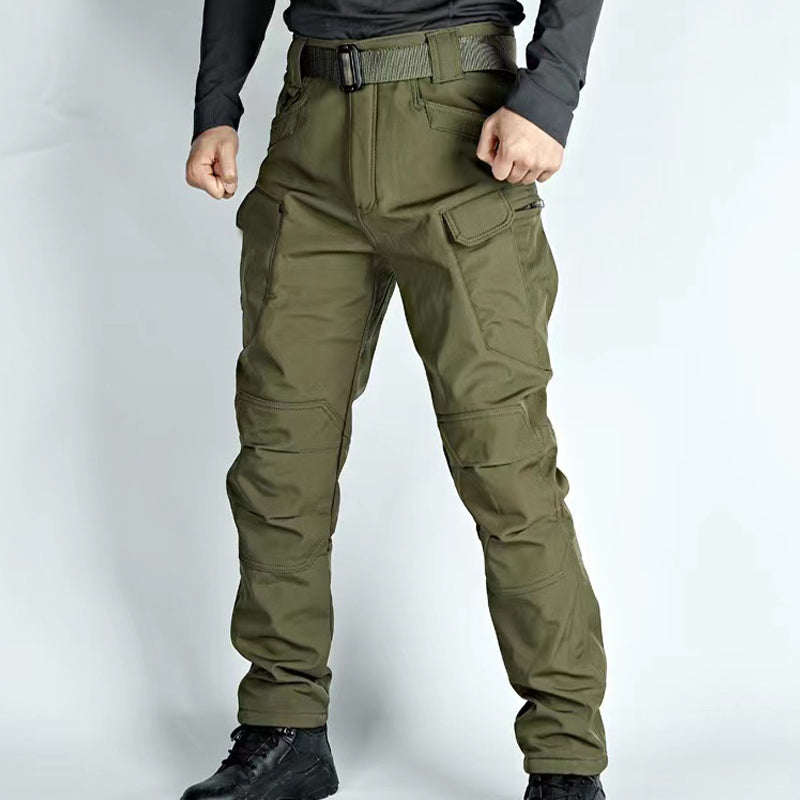 Thermal Cargo Trousers for Men – Waterproof Outdoor Hiking Pants for Cold Weather
