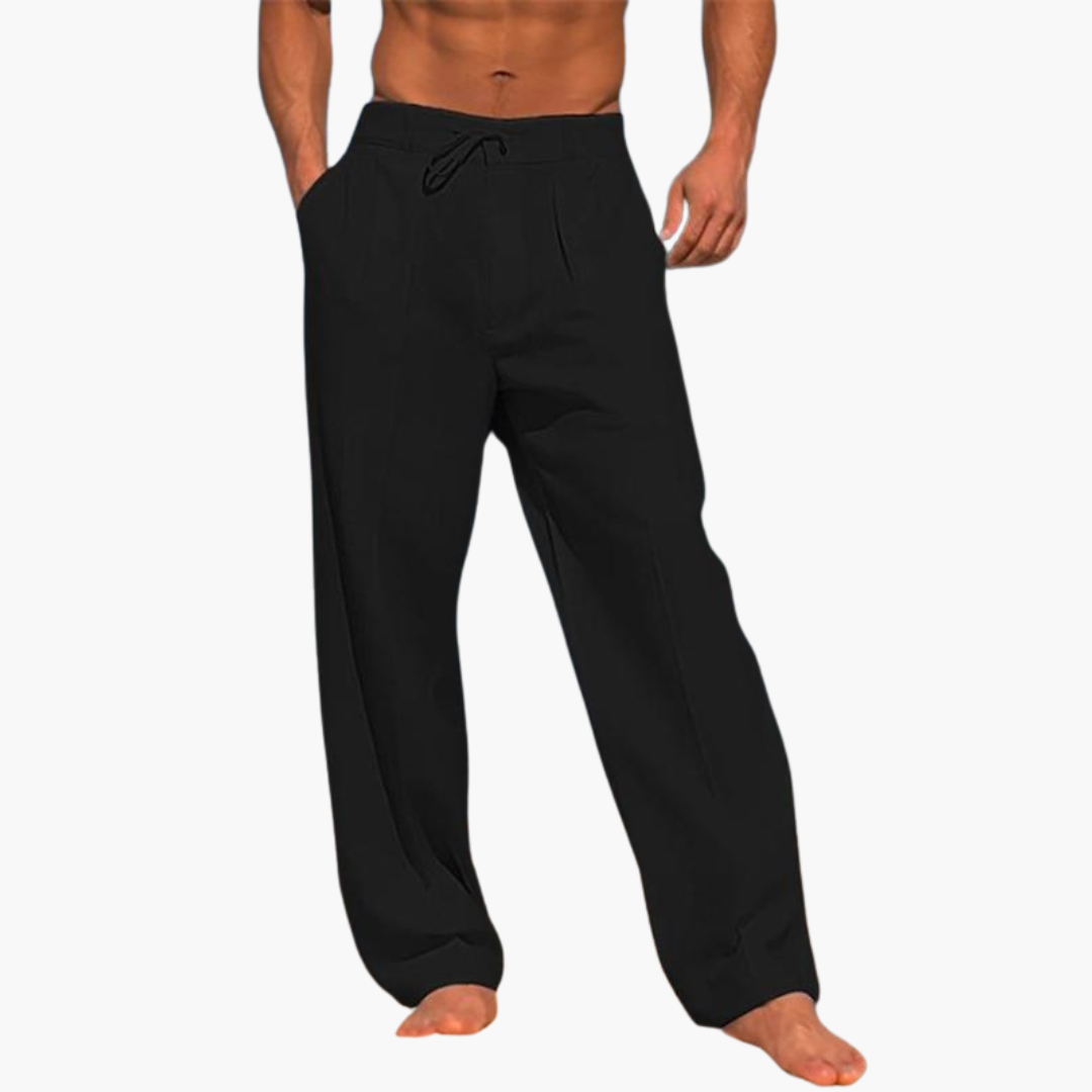 Wide Airy Pleated Trousers